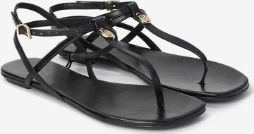 Kazar T-Bar Sandals in Black