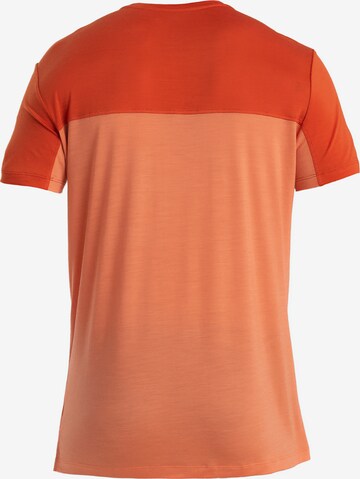 ICEBREAKER - Camisa funcionais 'Cool-Lite Sphere III' em laranja