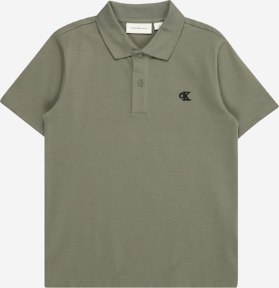 Marškinėliai 'ESSENTIAL' iš Calvin Klein Jeans, spalva – rusvai žalia / juoda, Prekių apžvalga