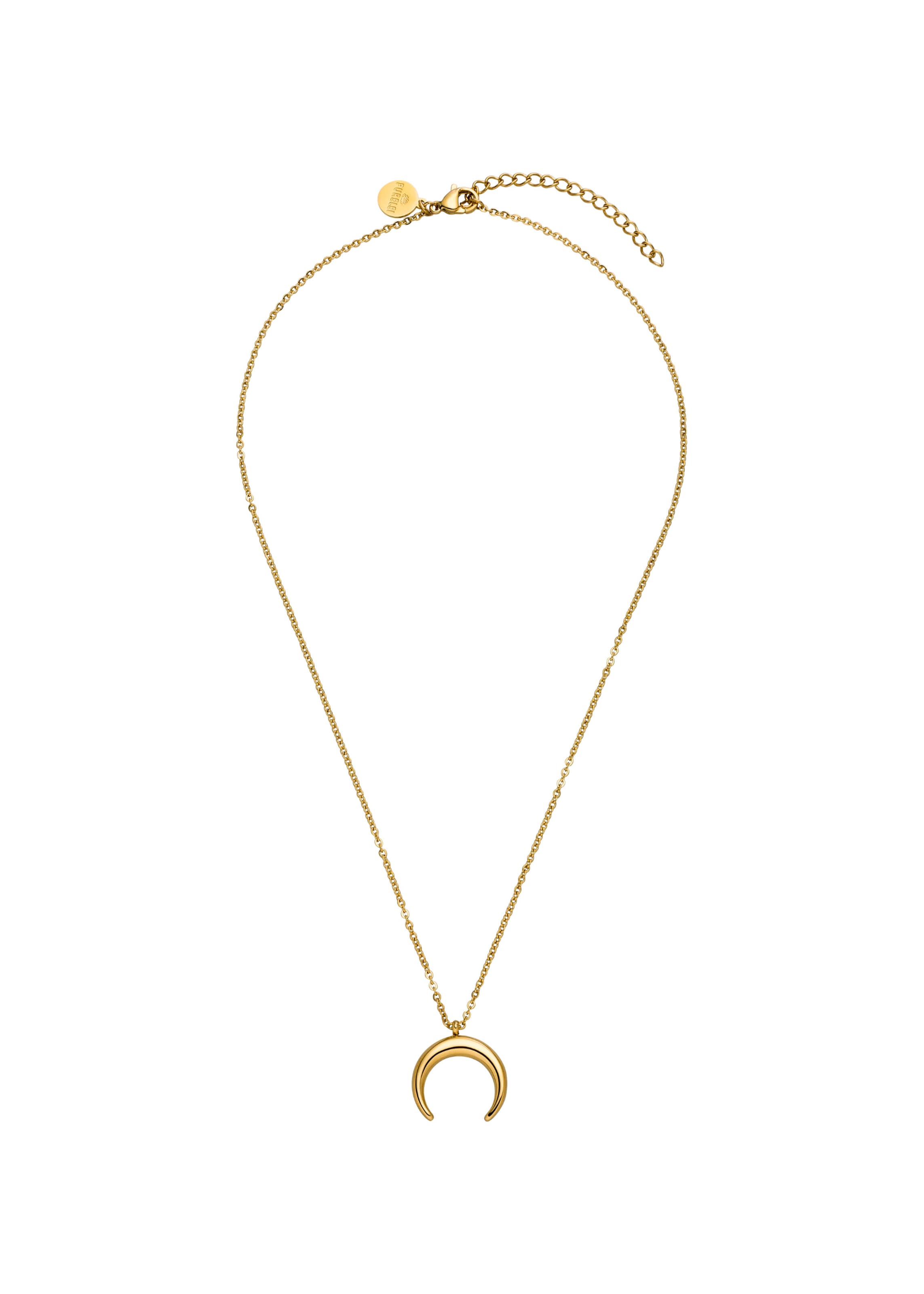 PURELEI Necklace 'Moon' in Gold: front