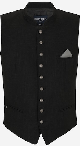 Gilet folklorique 'Alvian' Krüger Buam en noir : devant