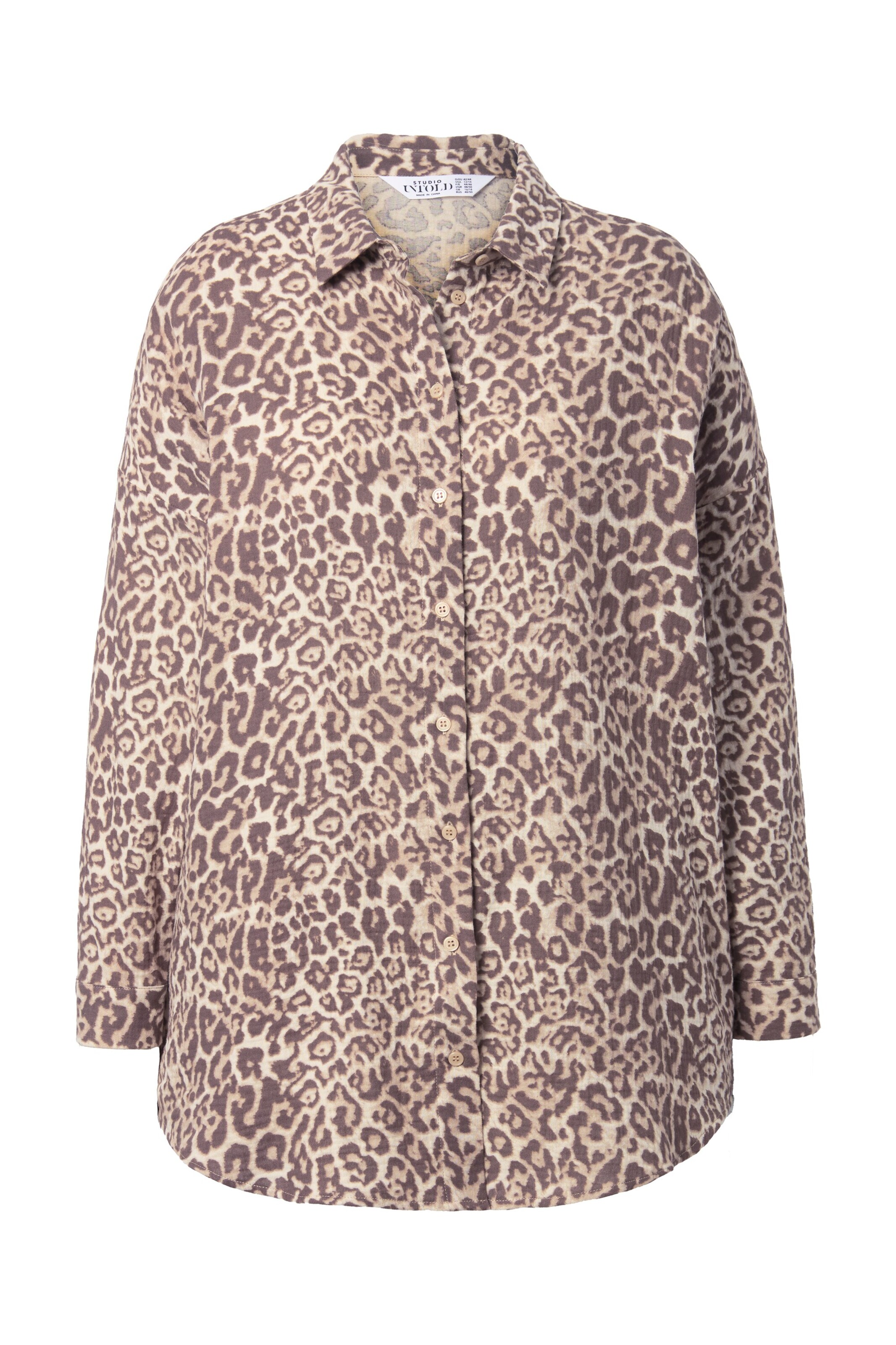 Studio Untold Blouse in de kleur Champagne / Bruin gemêleerd, Productweergave