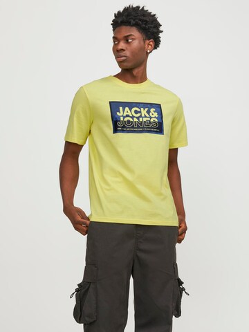 JACK & JONES T-Shirt 'LOGAN' in Gelb: Vorderseite