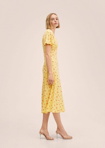 MANGO Letní šaty 'manzano' – žlutá