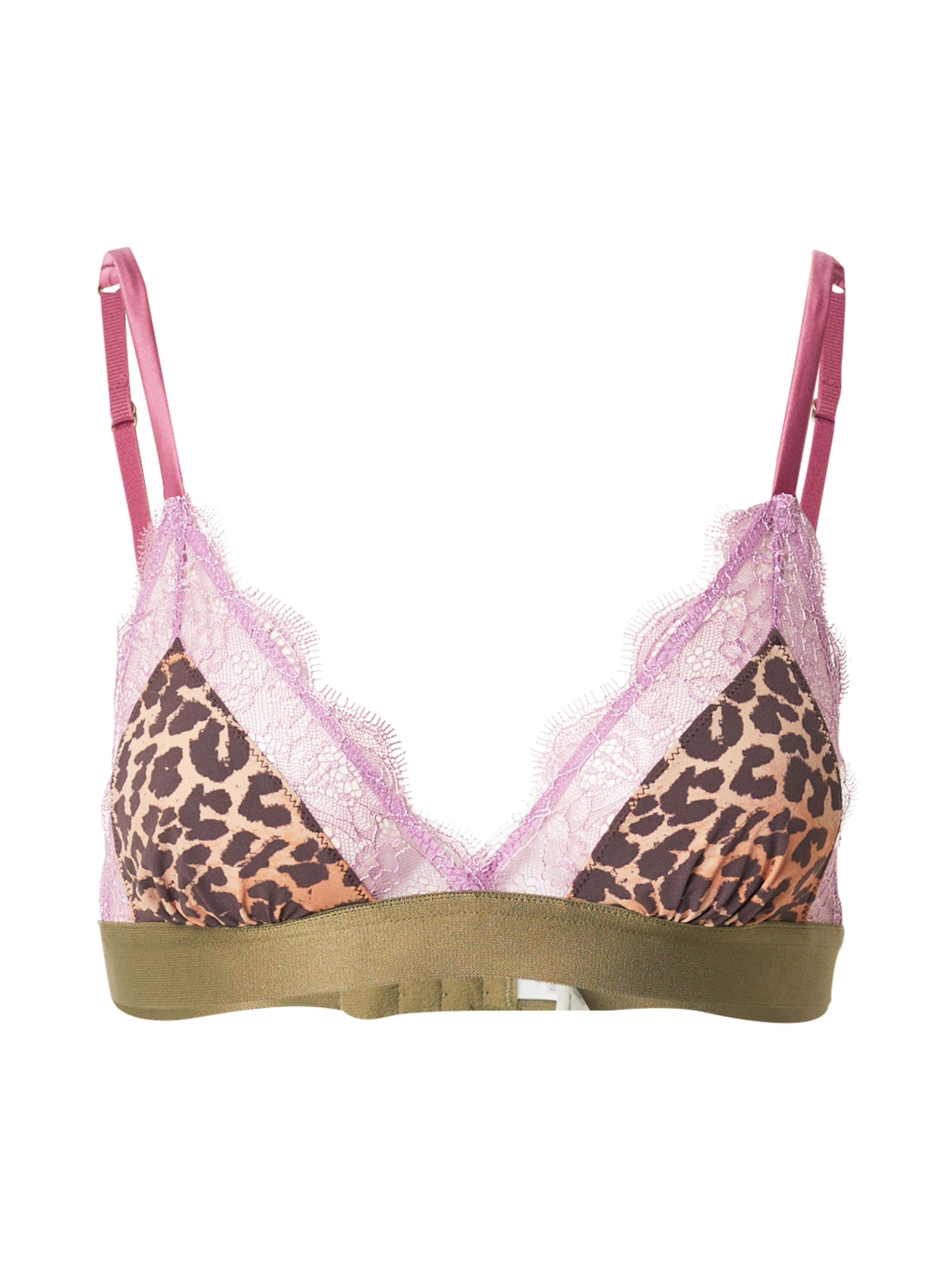 LOVE Stories Kolmnurk Rinnahoidja, värv pruun: eest vaates