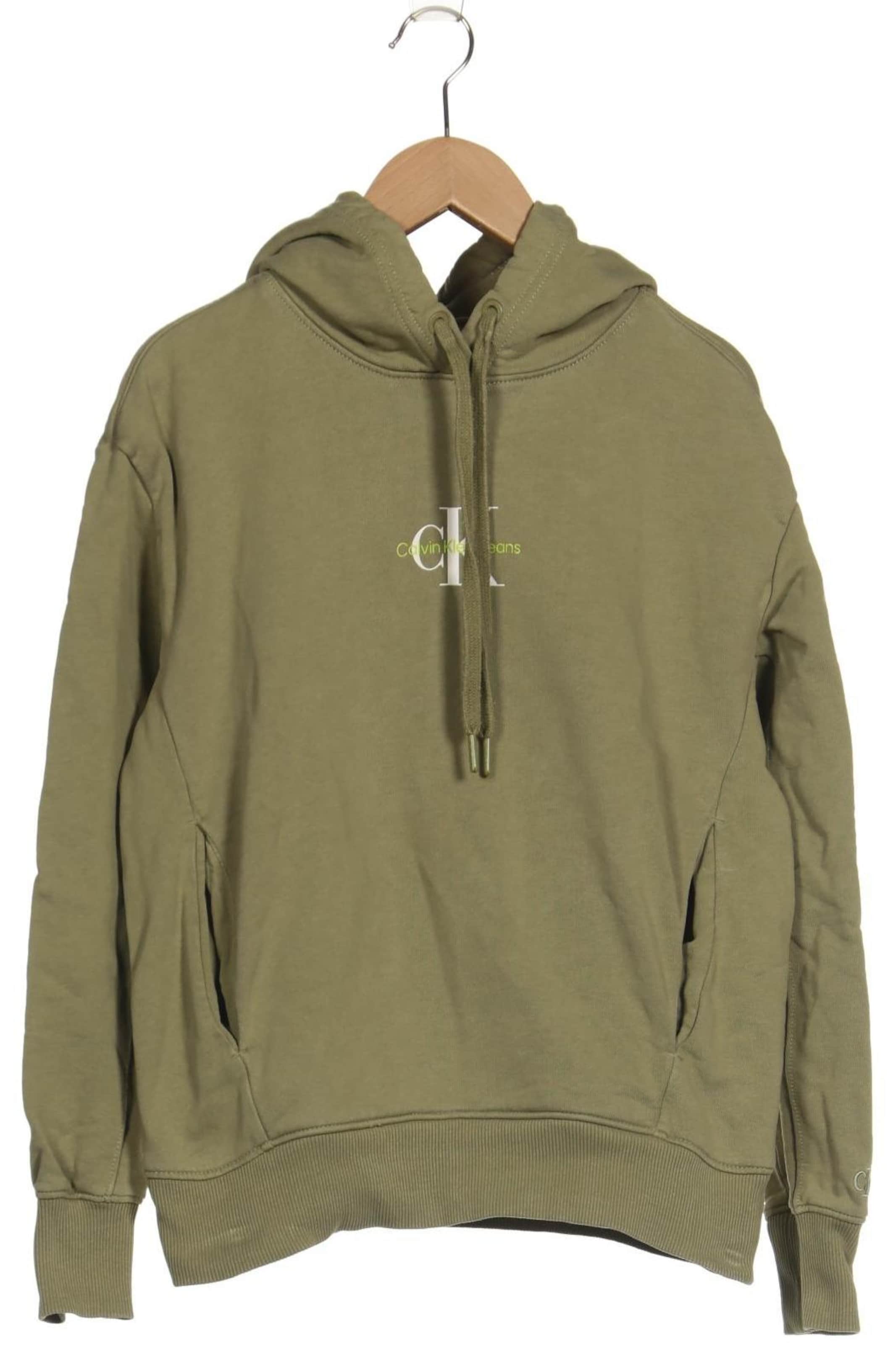 Calvin Klein Jeans Kapuzenpullover S in Grün: Vorderseite