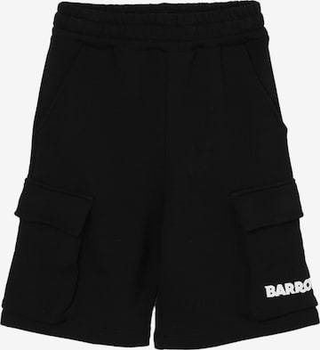 BARROW Regular Broek 'Bermuda felpa nero per bambino' in Zwart: voorkant