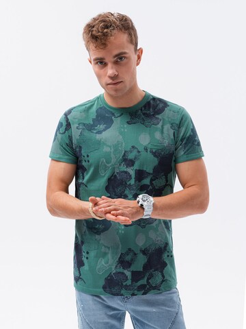 Ombre T-Shirt 'S1377' in Grün: Vorderseite