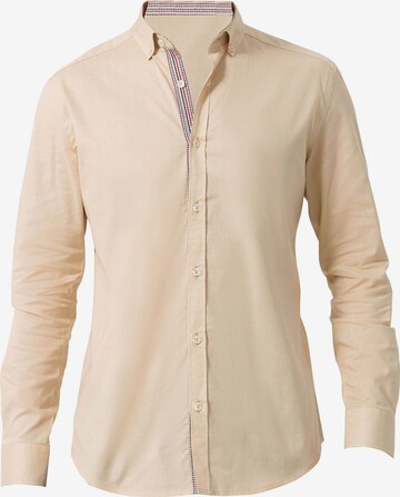 Chemise Felix Hardy en beige : devant