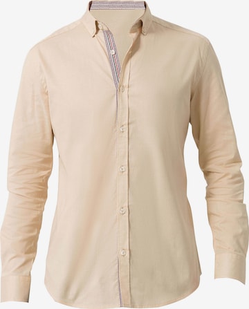 Felix Hardy Button Up Shirt in Beige: front