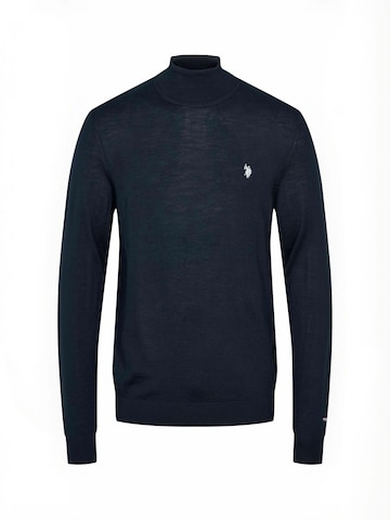 U.S. POLO ASSN. Trui ' UMDel ' in Blauw: voorkant
