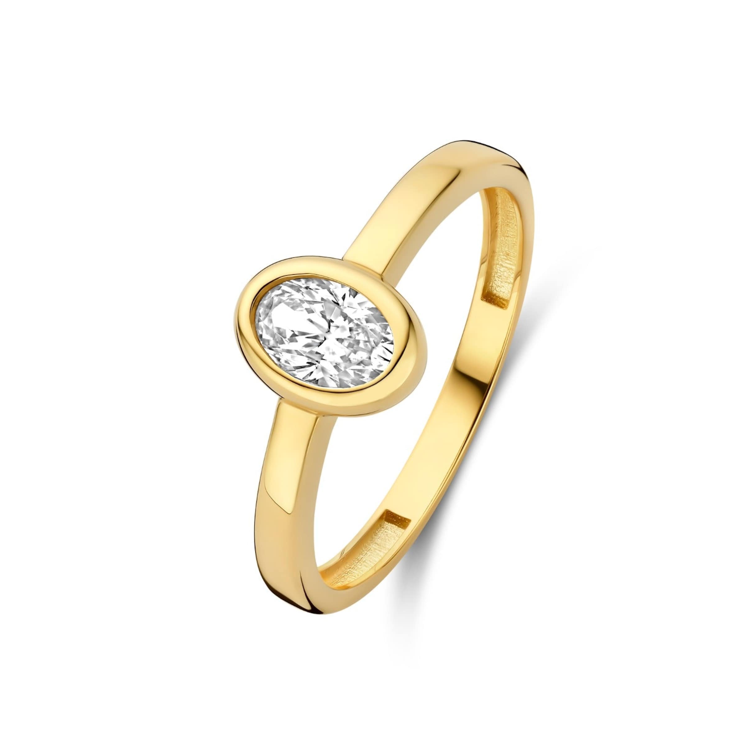 Isabel Bernard Ring in 58 in de kleur Goud, Productweergave