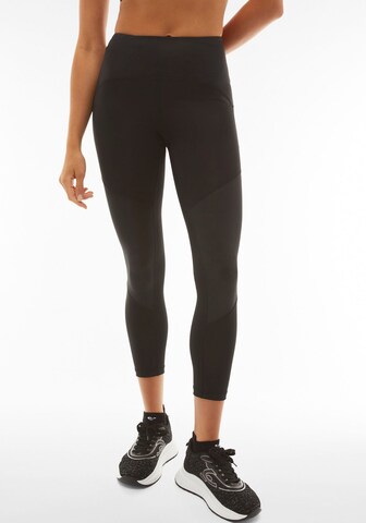Freddy Skinny Workout Pants in Black: front