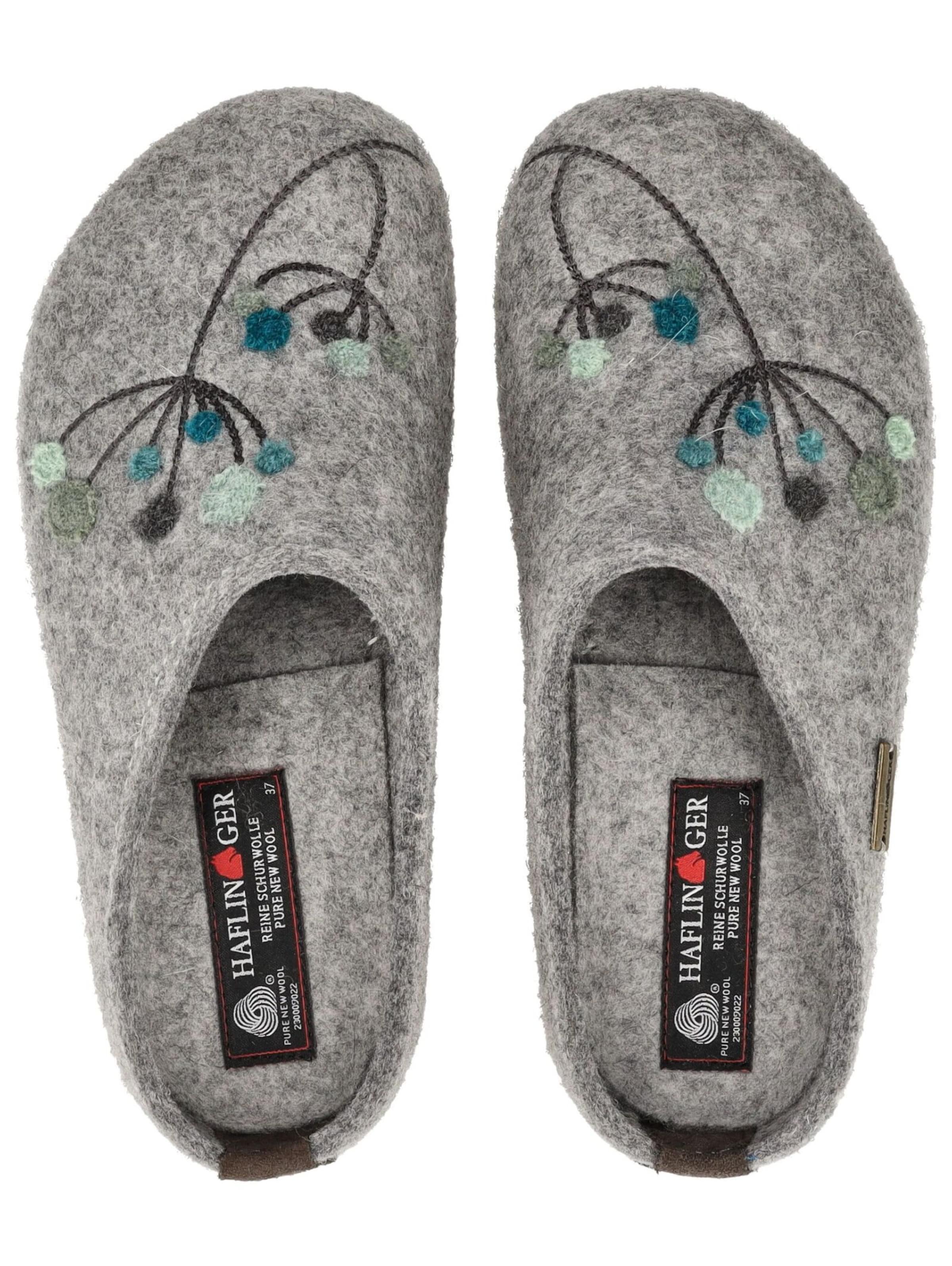 Pantoufle HAFLINGER en gris