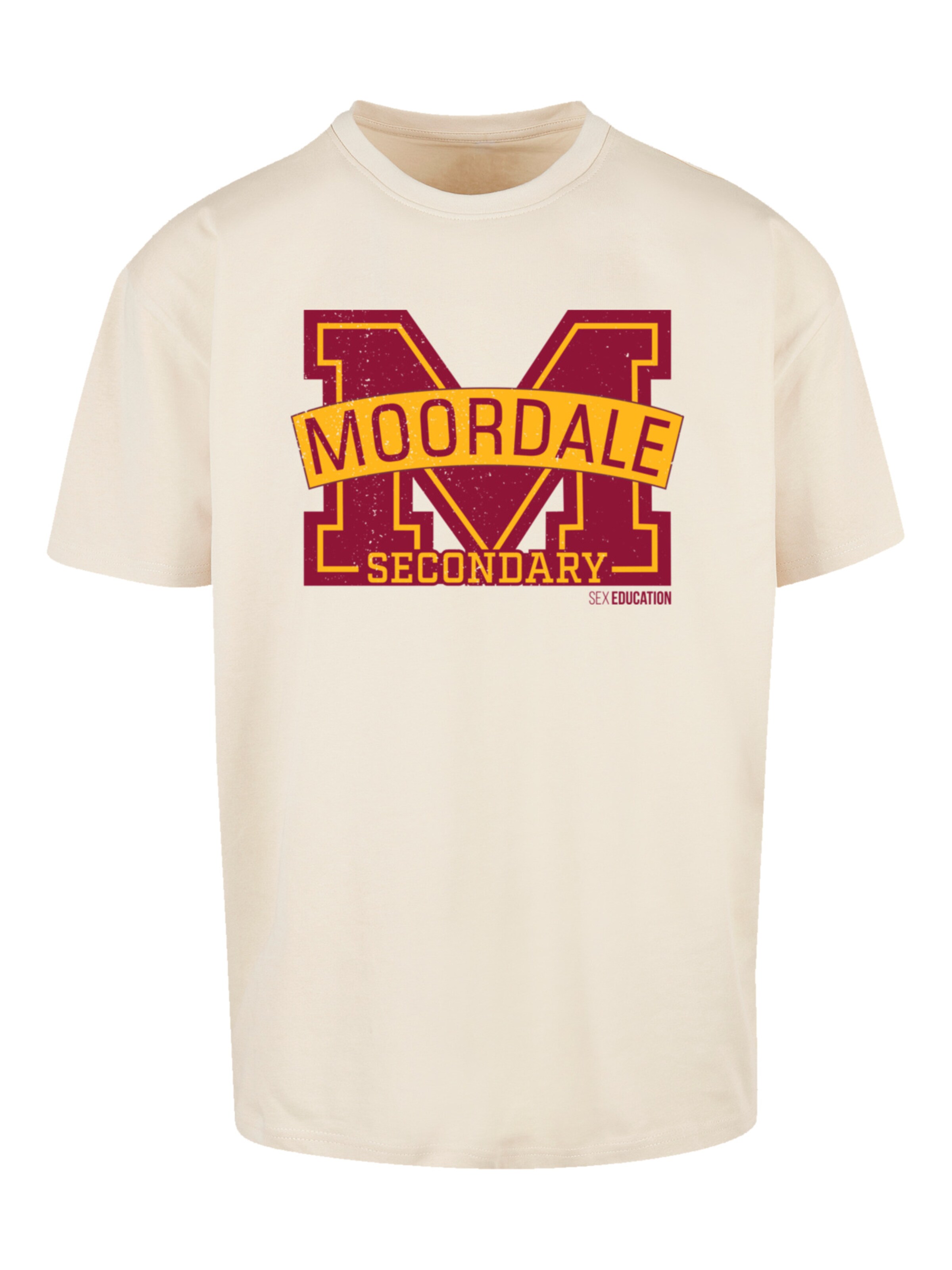 T-Shirt F4NT4STIC en beige : devant