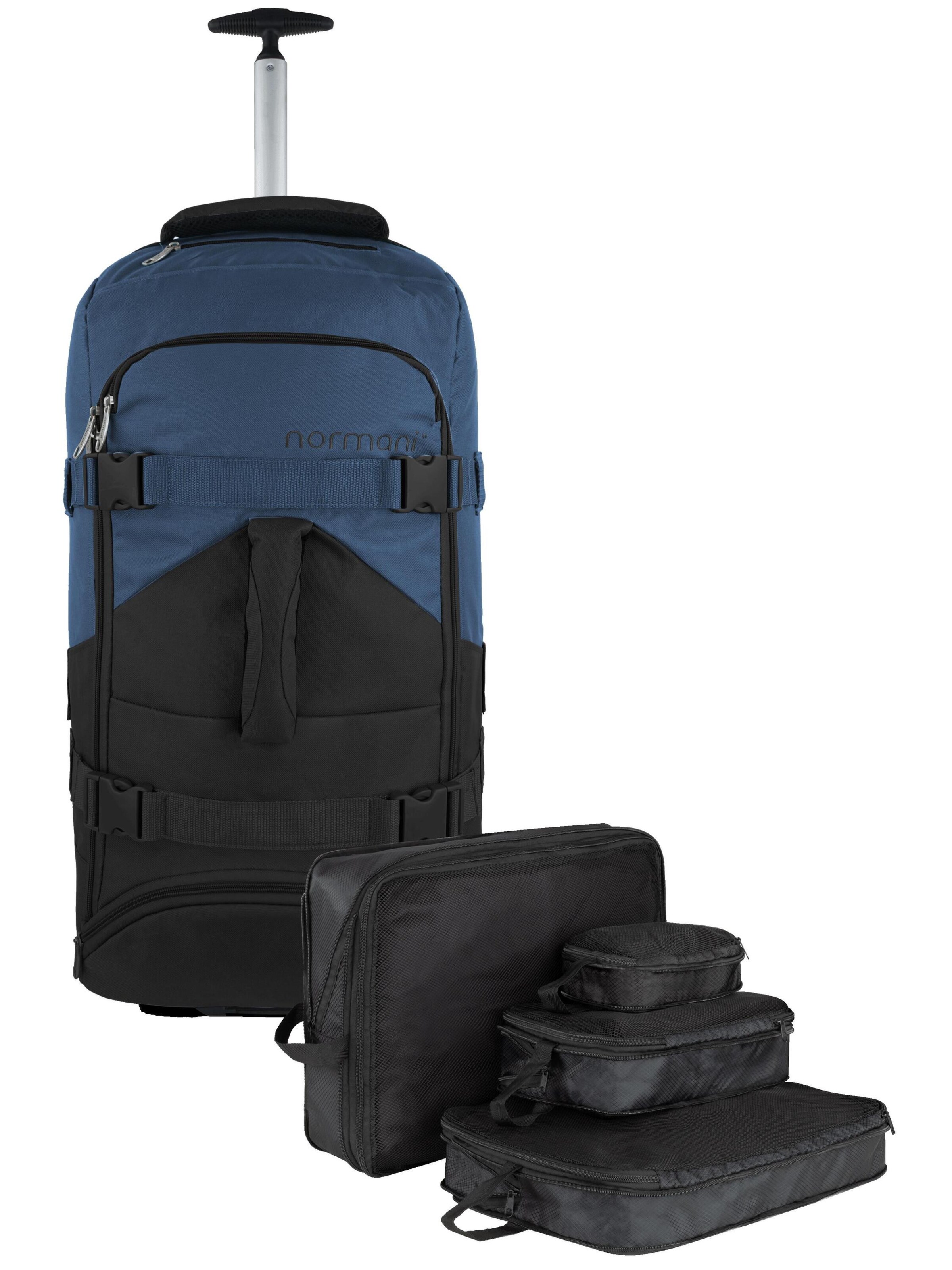 Sac de voyage normani en noir : devant