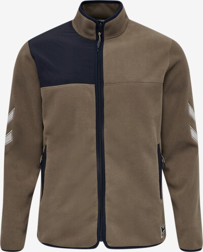 hummel hive Veste en polaire 'Kasper' en bleu nuit / noisette / blanc, Vue avec produit