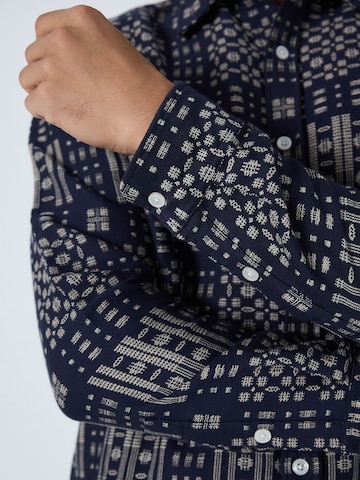 Next Средняя посадка Рубашка в Синий