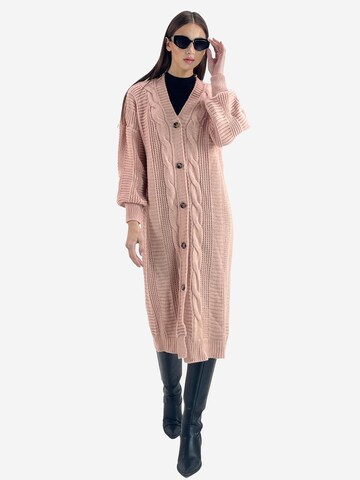 Elara Strickjacke in Pink: Vorderseite