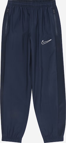 NIKE Обычный Спортивные штаны в Синий: спереди