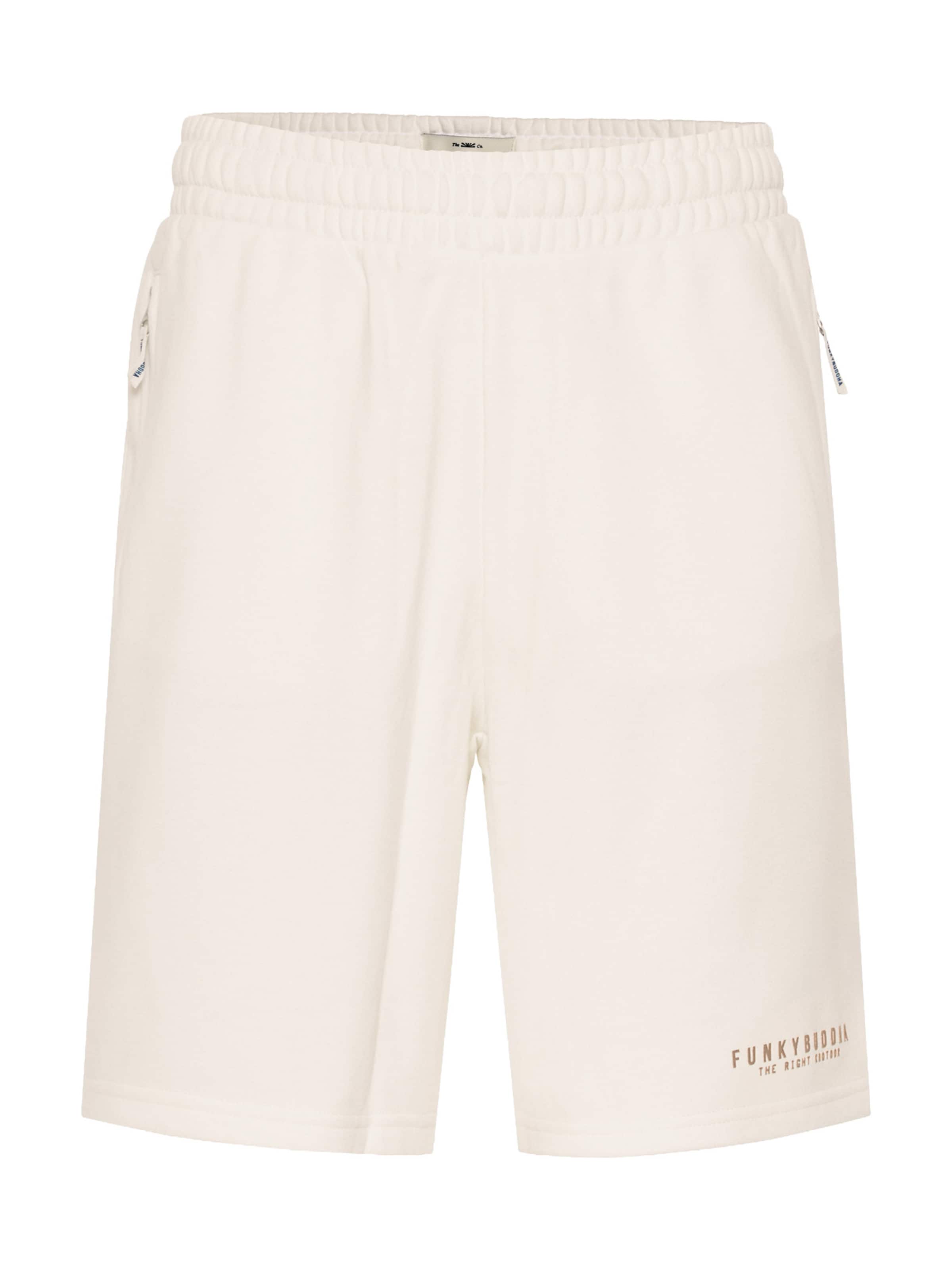 Funky Buddha regular Παντελόνι σε μπεζ: μπροστά