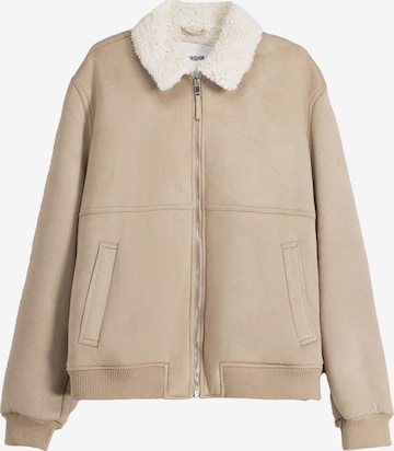 Bershka Between-Season Jacket in Beige: front