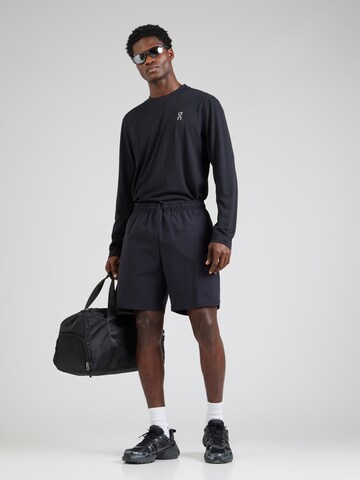 On Loose fit Sports trousers in Black