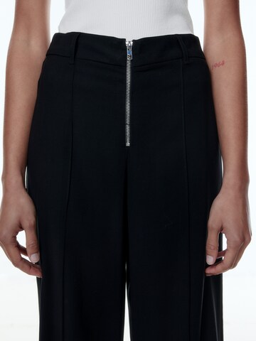 EDITED Lużny krój Spodnie 'Lean' w kolorze czarny