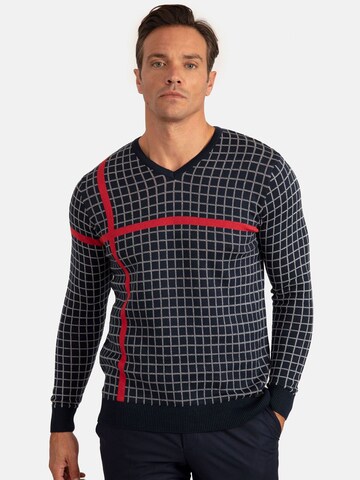 Jacey Quinn Sweater 'Cristofer' in Blue: front