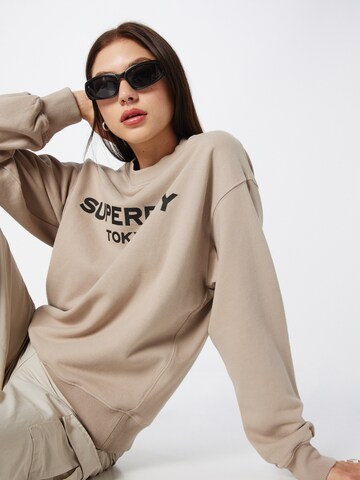 Superdry - Sweatshirt em cinzento