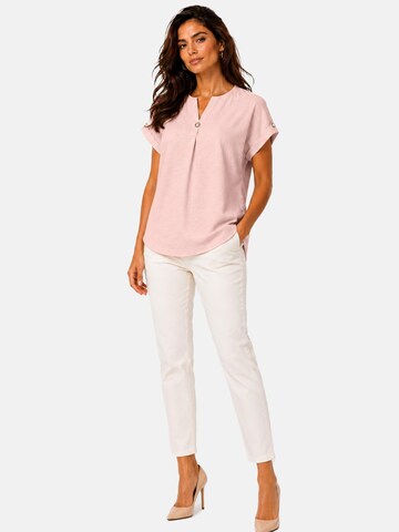 REGINA FASHION Bluza 'Blouse with button' | roza barva