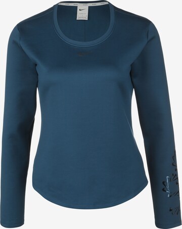 NIKE Functioneel shirt in Blauw: voorkant