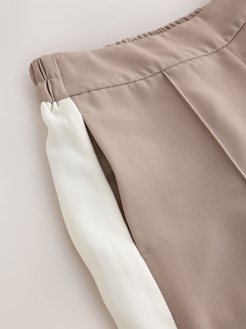 Wide Leg Pantalon à plis Next en beige