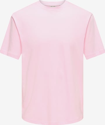 Only & Sons T-shirt 'ONSFREDDIE' i rosa: framsida