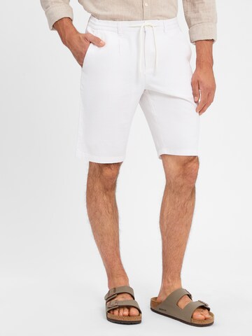 Finshley & Harding Regular Pants ' Riley ' in White: front