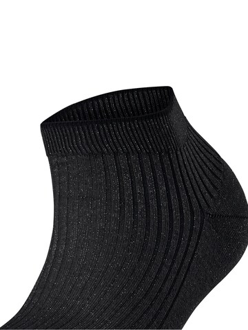 FALKE Socks 'Shiny Rib' in Black