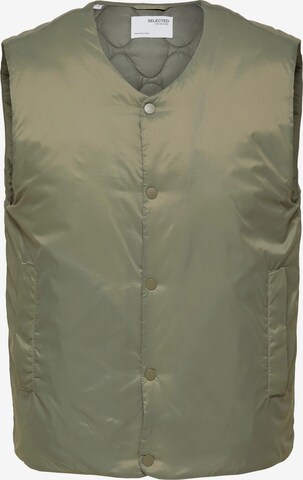 Gilet 'Taka' SELECTED HOMME en vert : devant