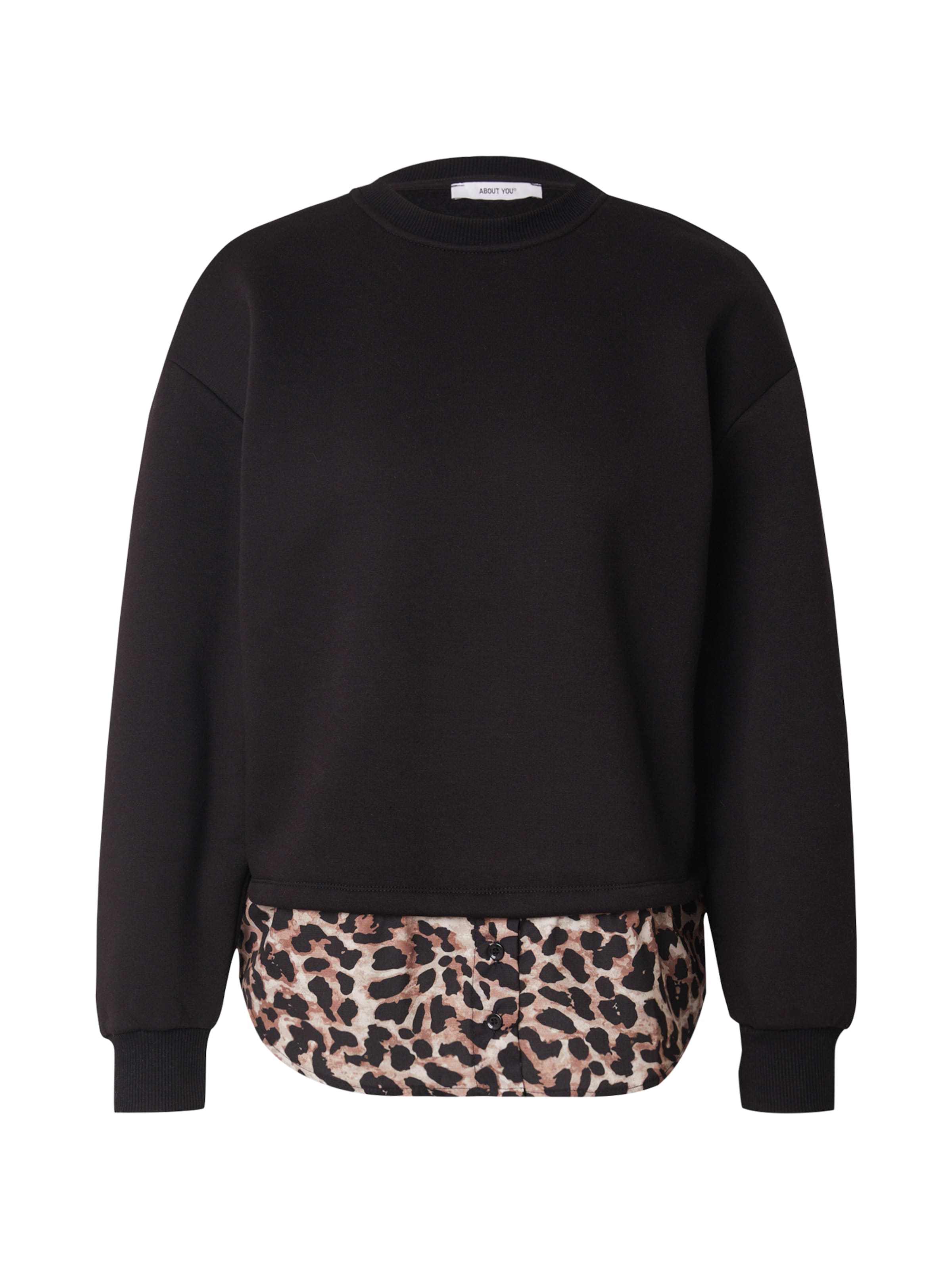 ABOUT YOU Sweatshirt 'Presley' in Black: front