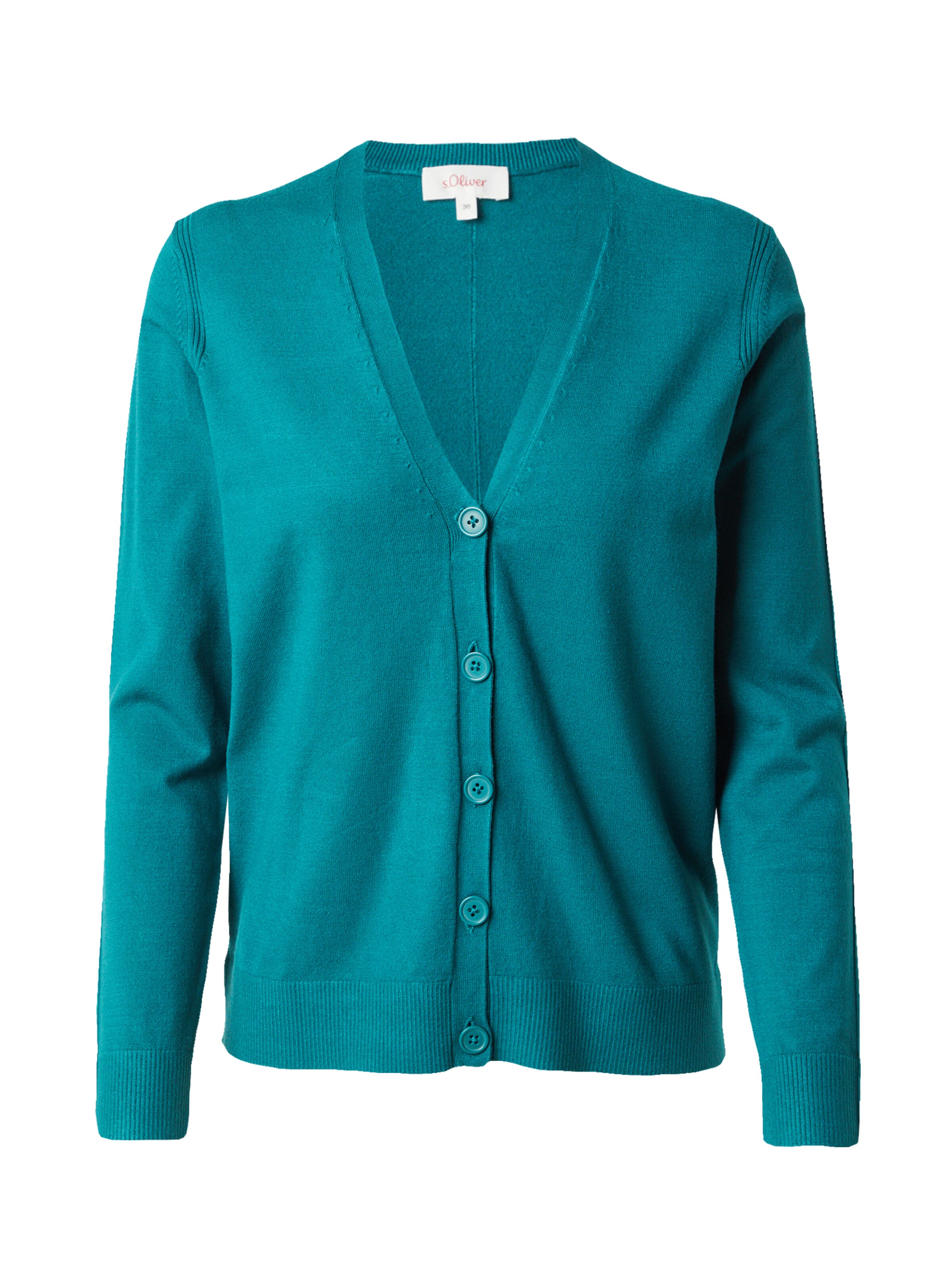 Cardigan s.Oliver en vert : devant
