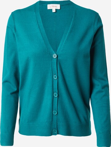 s.Oliver Knit cardigan in Green: front