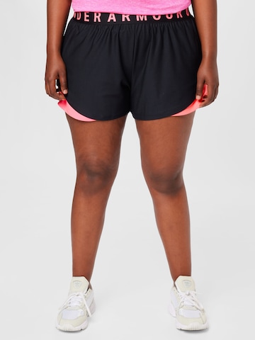 UNDER ARMOUR Regular Sportbroek 'Play Up' in Zwart: voorkant