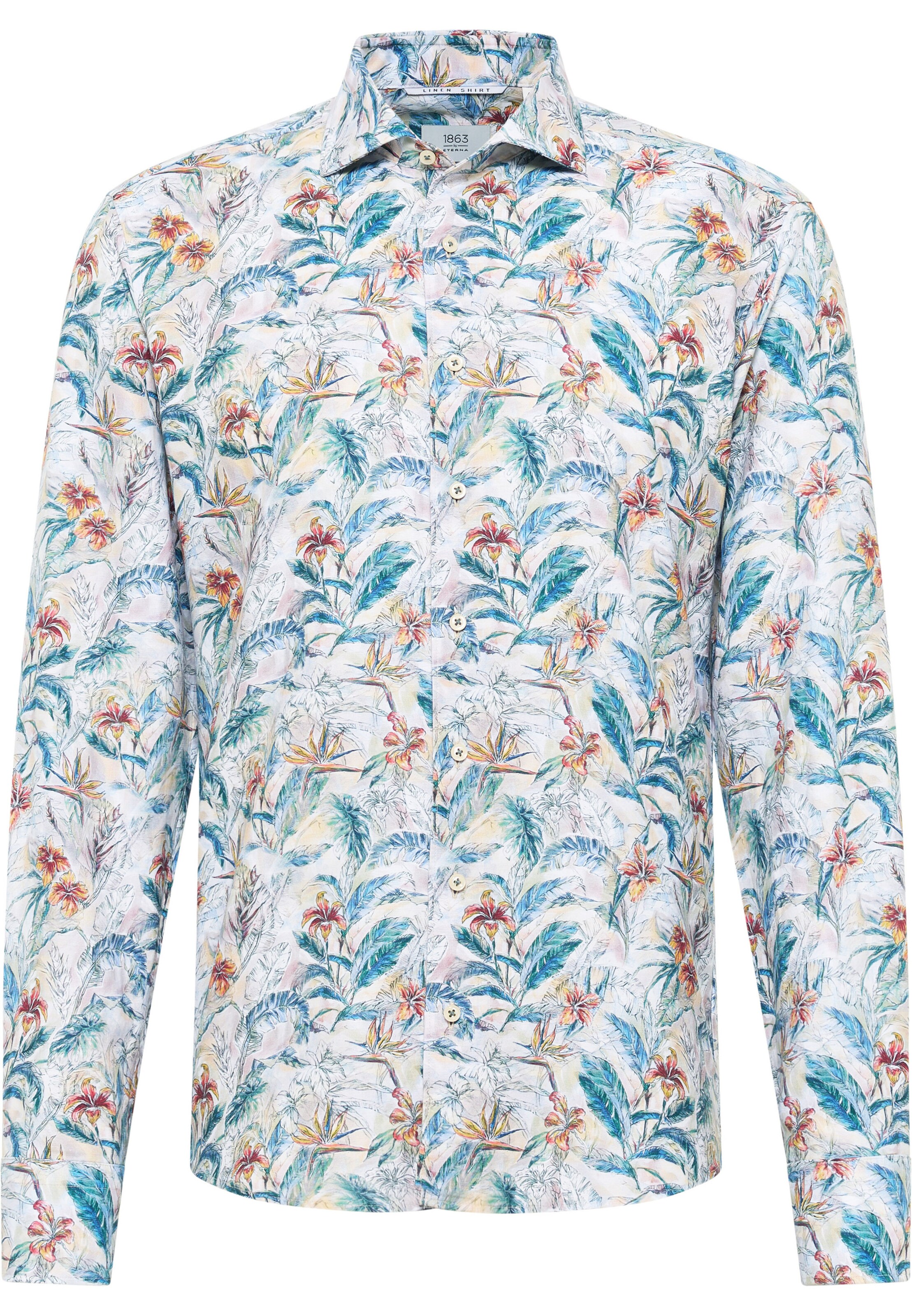 ETERNA Slim Fit Hemd in Blau: Vorderseite