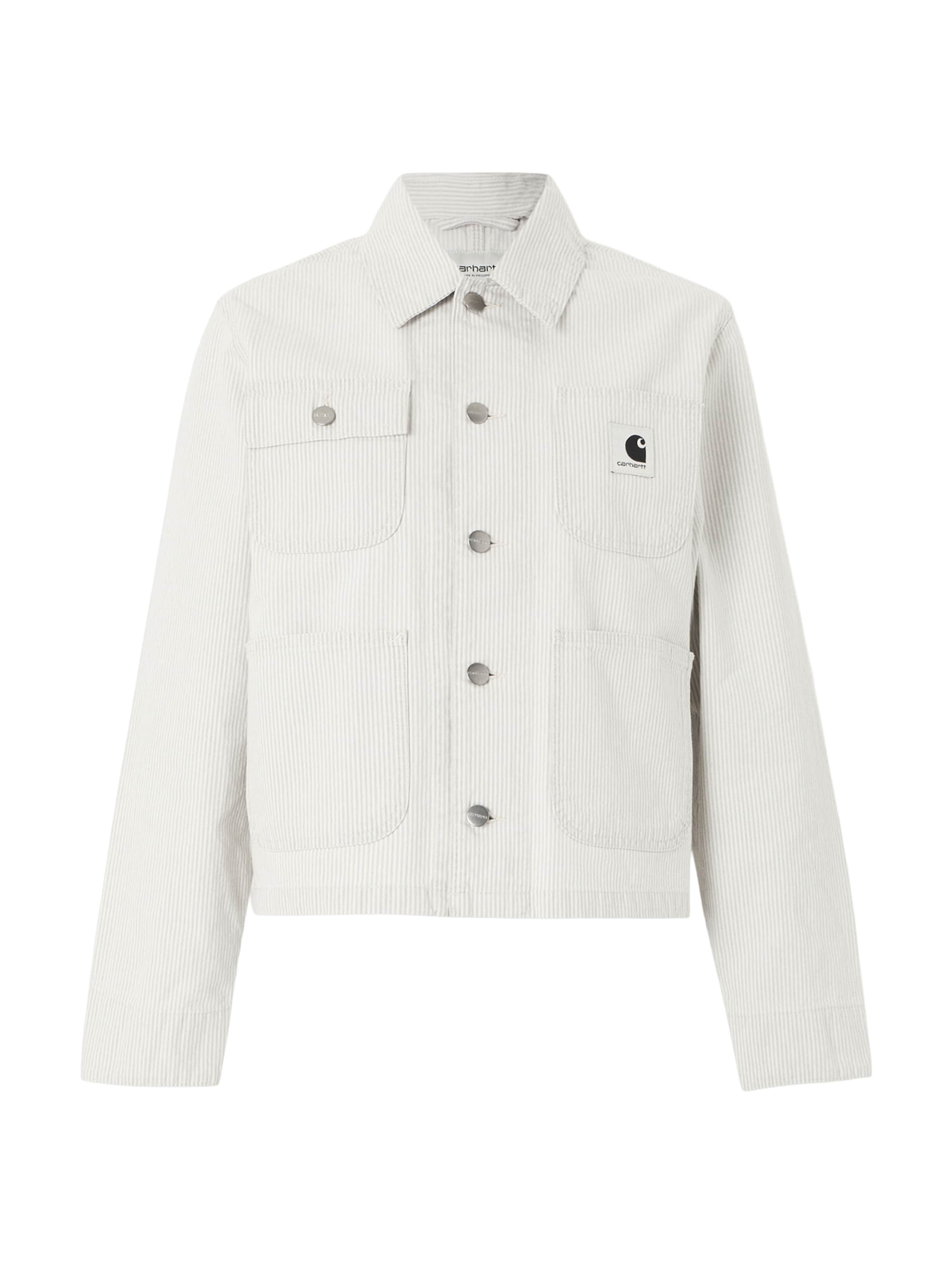 Carhartt WIPPrijelazna jakna 'Mercer Chore' - siva boja: prednji dio