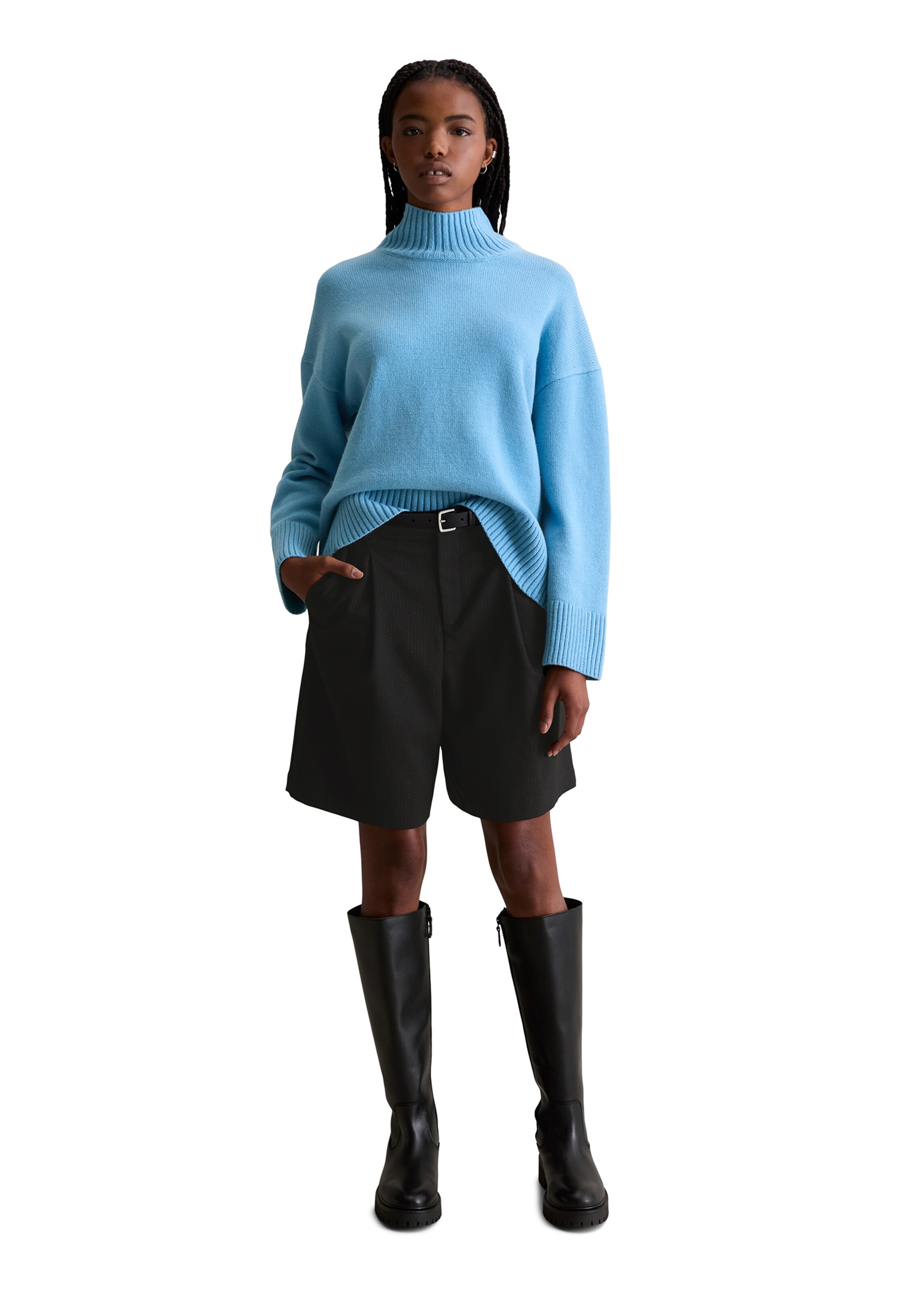 Pull-over Marc O'Polo DENIM en bleu : devant