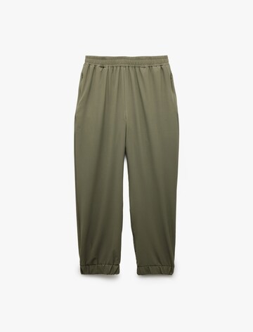 Koton Tapered Trousers in Green: front
