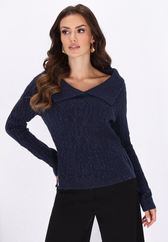 faina Sweater in Blue: front