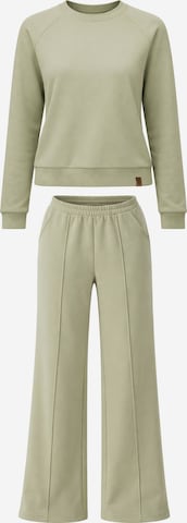 Vivisence Joggingpak '9208 Set' in Groen: voorkant