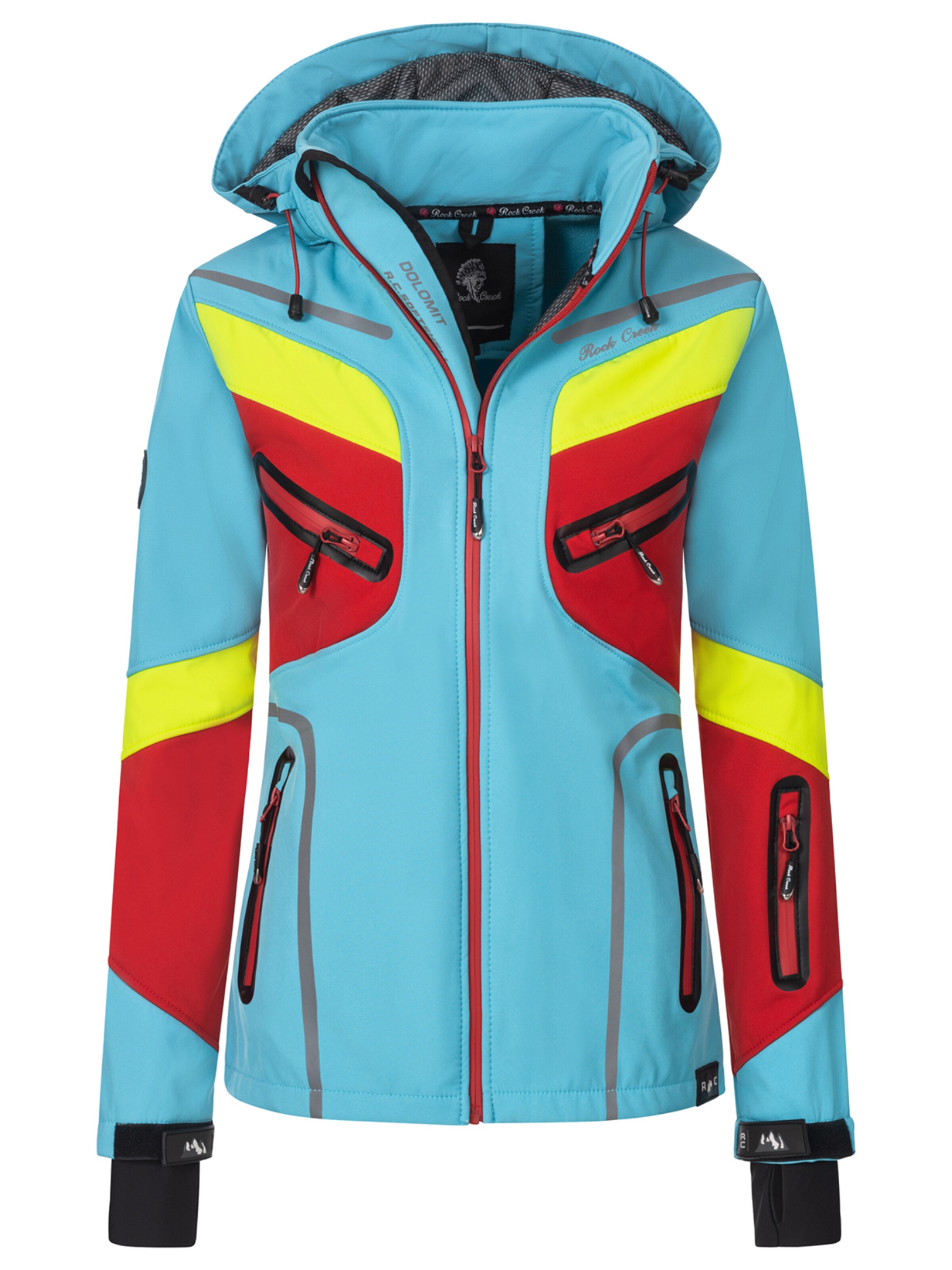 Rock Creek Outdoorjacke in Blau: Vorderseite