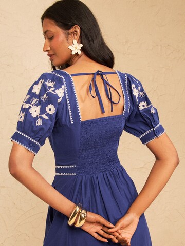 love & roses - Vestido en azul