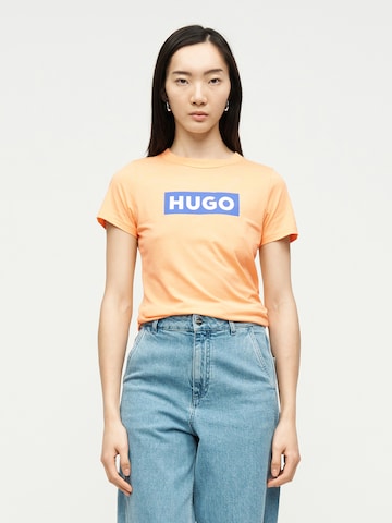 HUGO Póló - narancs: elől